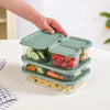 Nestasia Groovo Storage Containers Set of 5 | 310ml-1200ml | Green | Borosilicate Glass