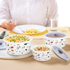 Borosil Larah Opalware Lupin Storage Bowls Set (1.2L+800ml+400ml)