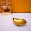 Zishta Hand Crafted Brass Floating Peepal Leaf Shaped Diyas Pair of Diyas