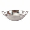 Indian Art Villa Steel Hammered Kadhai Wok with Round Handle 18cm - 900ml