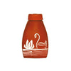 Mitti Cool Clay Triangle Water Bottle 300 ml White Panting Swans Design