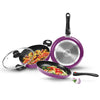 Milton Kitchen Jewel Plus Purple Cookware Set