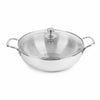 Milton Stainless Steel Kadhai with Glass Lid - 22cm