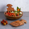 Zishta Neem Wood Salad Mixer Set of 2
