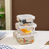 Nestasia Nestro Airtight Containers Set of 3 Square Beige | 160ml, 300ml, 500ml