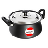 Tuffware Induction Base Hard Anodised Aluminium Handi with Stainless Steel Lid, 3.10 Liters 22cm Dia 3mm Thickness