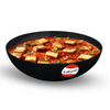 Tuffware Hard Anodised Tasra Tasla 14 cm with 3500 ml Capacity Deep Anodized Kadhai Without Handle