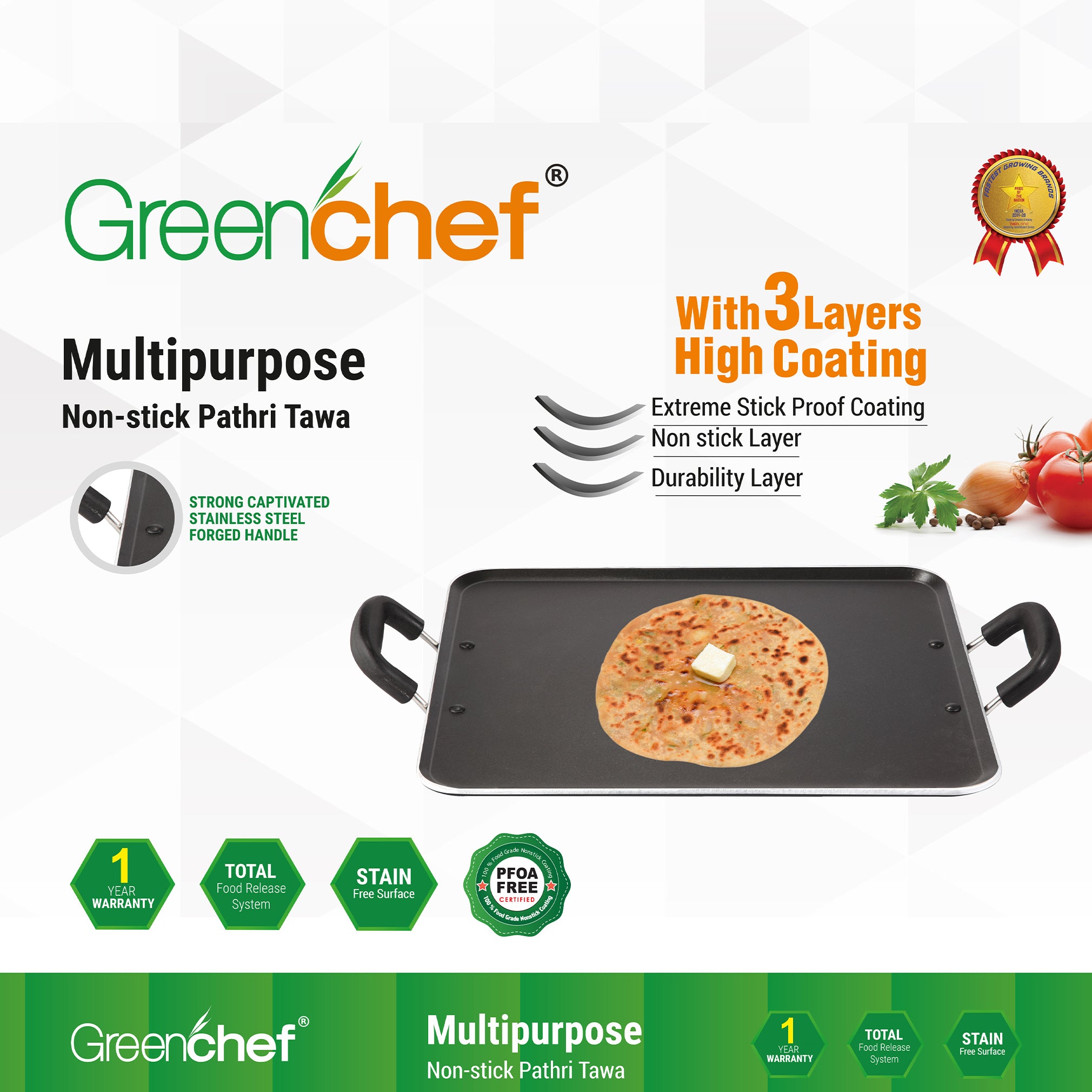 Greenchef Multipurpose Pathri Tawa – Veeha's Kitchen