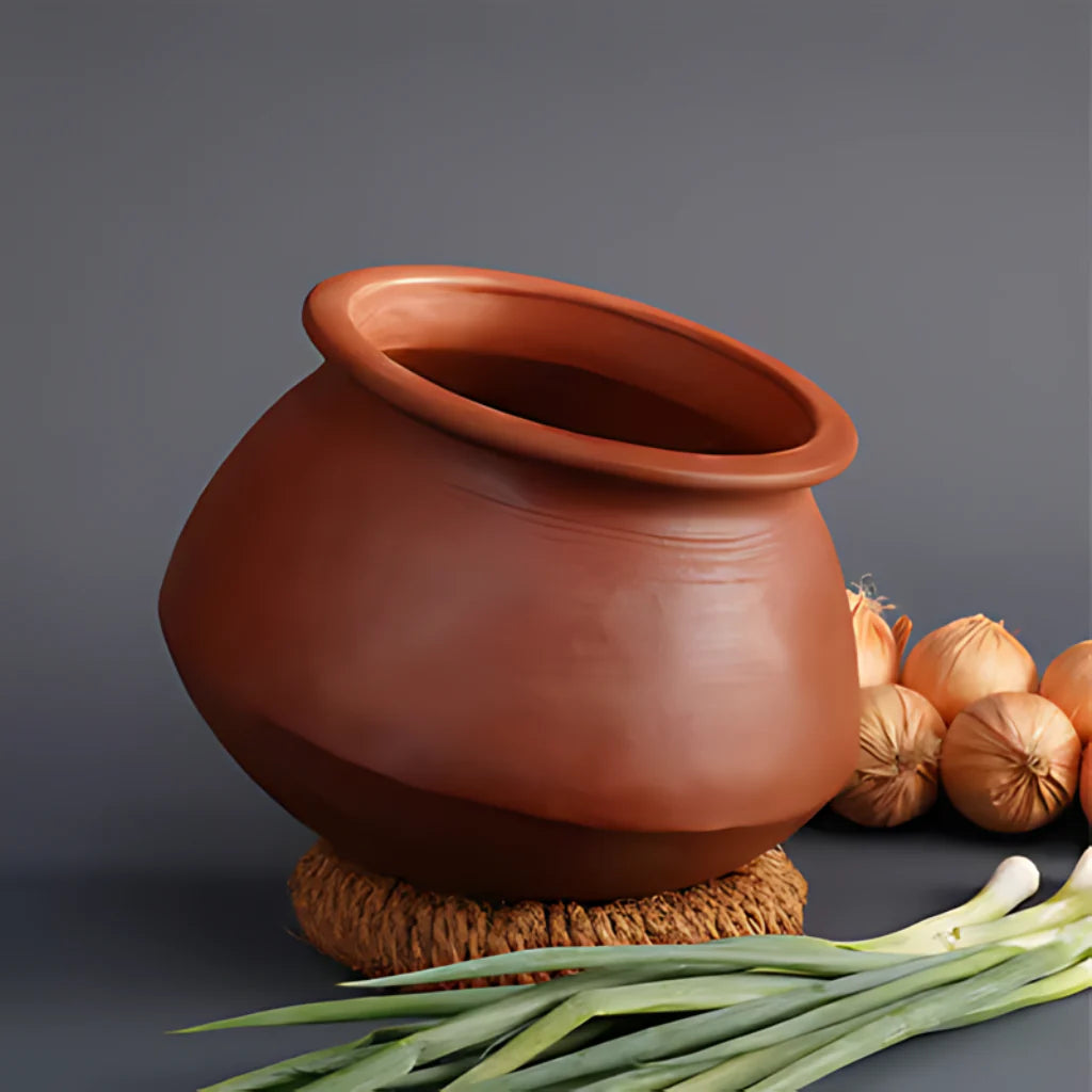 Mud Kart Living clay water pot,Rice Pot Porridge, Pongal Gravy Clay Po ...