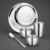 FnS Aristo Stainless Steel 5 pcs Dinner Thali Set