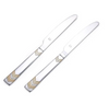 Montavo by FnS RAGA 2 Pcs 24K Gold Plated Butter Knife Set
