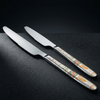 FnS Wales 2 Pcs Dinner Butter Knife Set Premium Artistic Contemporary Handle