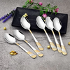FnS Imperio 6 Pcs 24K Gold Plated Dinner Spoon Set