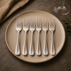 FnS Antico 6 Pcs Dessert Fork Set Premium Classic Elegance Handle