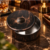 FnS Matto Antique Black Stainless Steel Ashtray with Lid