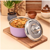 FnS Alwin Purple Double Wall Insulated Designer Casserole with Lid 1600ml