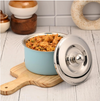 FnS Alwin Sky Blue Double Wall Insulated Designer Casserole with Lid 1600ml