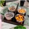 FnS Avila Revolving Snack Serving Set Rose Gold Multi-Bowl Stainless Steel