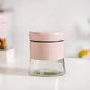Nestasia Winnie Set of 4 Glass Storage Jar with Metal Cover (600ml) | Airtight Pantry Canisters