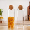 Nestasia Storage Glass Jars with Cork Ball Lids Set of 2 (1300ml) | Scandinavian Style