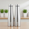 Classic Essentials Stainless Steel Inox Carbo Bolt Matt Finish Water Bottle 1000ml (Pack of 2)