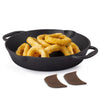 AGARO Royal Pre-Seasoned Cast Iron Deep Fry Pan 25 CM | 1.8L | No Chemical Coating