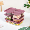 Nestasia Groovo Stackable Food Storage Containers Set of 6 | S-310ml to XL-1200ml | Borosilicate