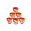 Mitti Cool Clay Cherry Cup Set 100 ml (6 Piece) White Swans Design