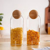 Nestasia Transparent Glass Jar with Lid Large (1L) | Single Airtight Glass Storage Jar