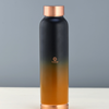 Divine Copper Oreo - Ashen Gold Pure Copper Water Bottle