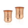 Divine Copper Pure Copper Curve Glass - Pack Of 2