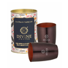 Divine Copper Pure Copper Dholak Antique Glass Pack Of 2