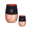 Divine Copper Royal Curve Copper Glass Pack Of 2