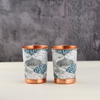 Divine Copper Pure Copper Enamel Print Glass Each 250 ml Pack Of 2
