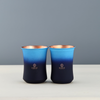 Divine Copper Pure Copper Curve Glass Pack Of 2