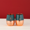 Divine Copper Pure Copper Tulip Glass Green