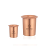 Divine Copper Pure Copper Plain Glass With Lid