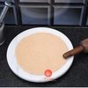Saudeep India Makrana Marble Chakla Belan Set Anti Skid Round Rolling Pin Board Roti Maker