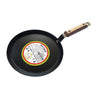 Amicus Pure Iron Tawa for Dosa Roti Chapati Paratha, Flat Iron Dosa Tava with Wooden Handle 27 Cm,1.4 Kg, Black