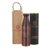 Divine Copper Bmc 950ml Antique Hammered Pure Copper Bottle