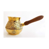 Indian Art Villa Brass Turkish Kettle Volume | 630 ml Mug with Wooden Handle - 465 gms