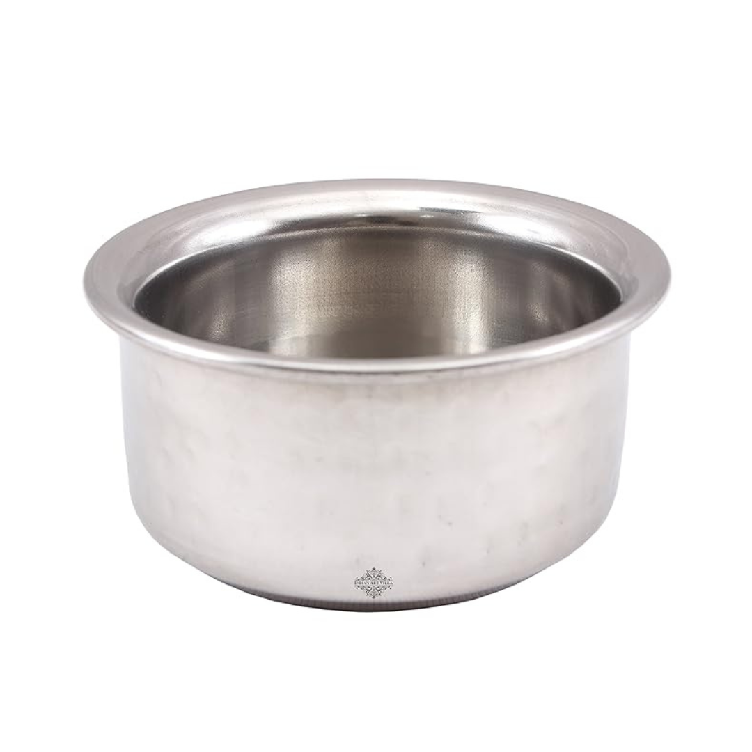 Indian Art Villa Steel Serving Bowl|double Layer - 140 gms