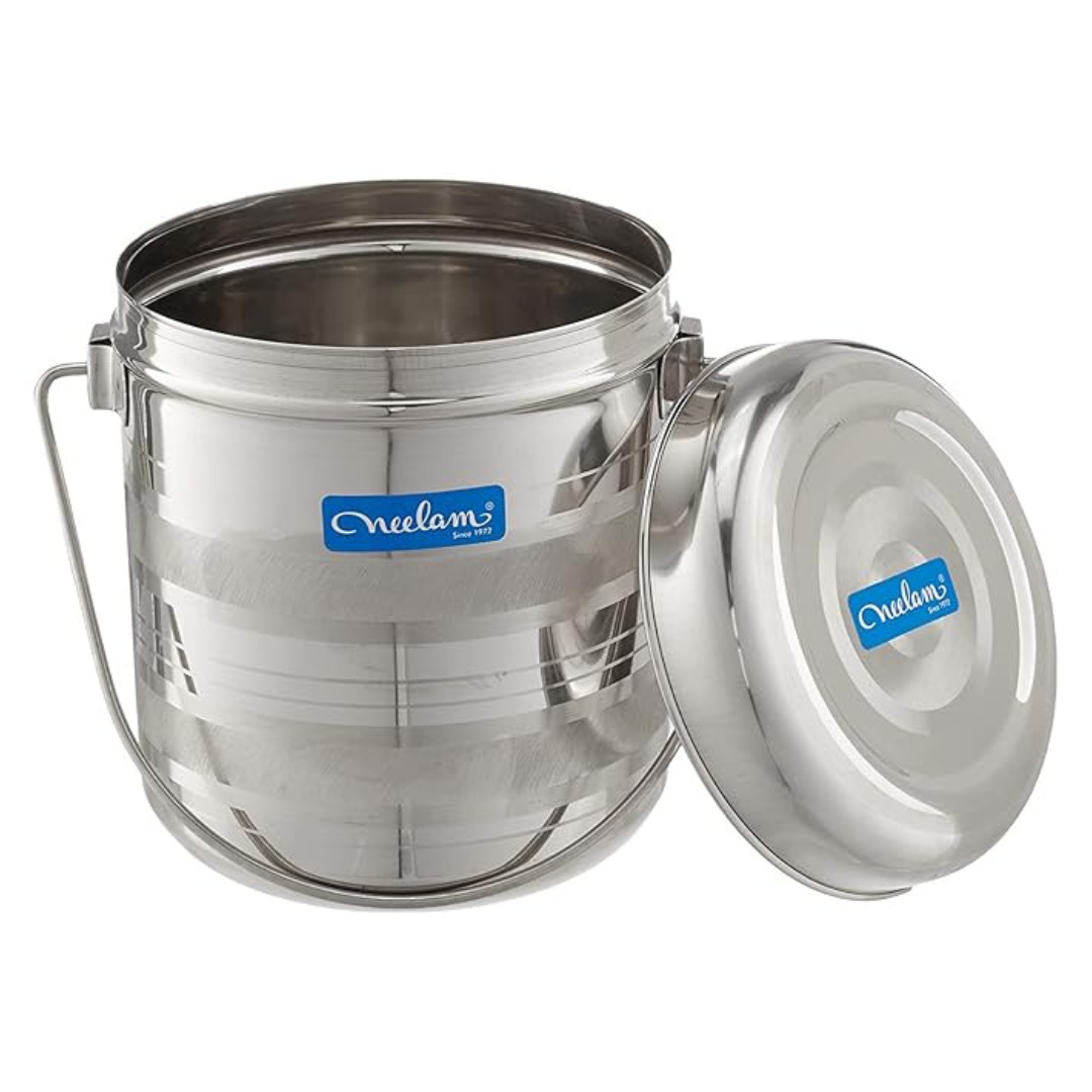 Neelam Stainless Steel 13 22G Diamond RDD Milk Pot | 2600 ml