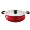 Sowbaghya Aluminium Non Stick Biryani Pot With Lid 6 Liter (Red) Handi Patila Bhagona Tapeli With Lid