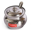 Hazel Ghee Pot with Spoon Stainless Steel Hammered Finish Ghee Container for Kitchen