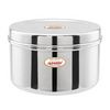 Jaggery Heavy Gauge Stainless Steel Container Storage Box Deep Betha Dabba Capacity 1500ml