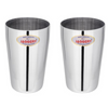 Jaggery Stainless Steel Drinking Serving Water Milk Juice Glass Glasses Set Thumsup Each Glass 400 ml