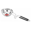 Camro Triply Round Bottom Tadka Pan 14 No 450 Gms Stainless Steel Induction Friendly