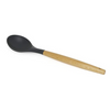 P-Plus International Silicone Cooking Utensil Heat Resistant Wooden Handles Kitchen Gadgets Tools Black