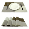 Leeonz Easy to Clean Non-Slip Heat Resistant Dining Table Place Mats Mahendi Green Set of 6pcs